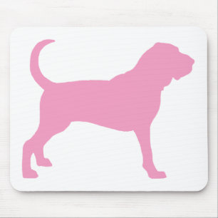 Bloodhound (pink) mouse pad