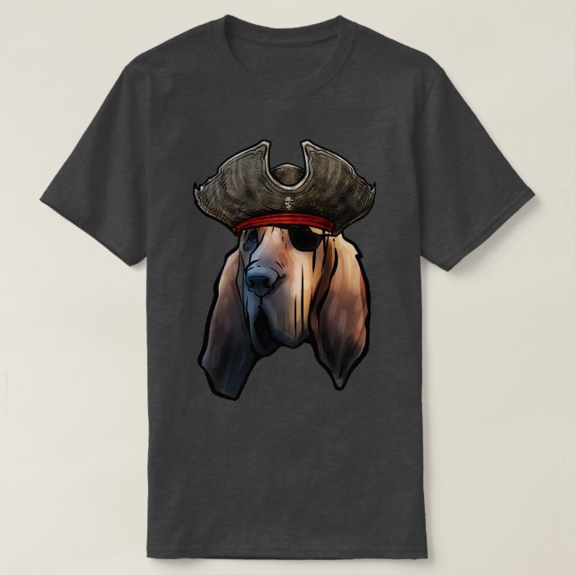 Bloodhound Pirate T-Shirt (Design Front)
