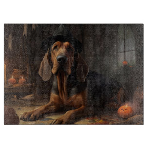 Bloodhound Pumpkins Halloween Scary Cutting Board