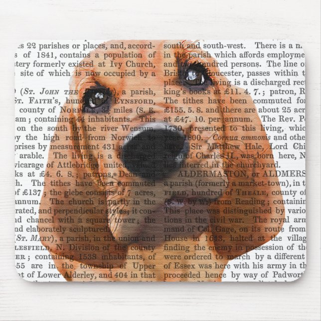 Bloodhound Puppy Mouse Pad (Front)