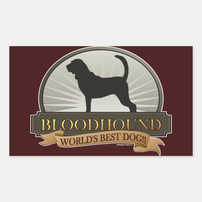 Bloodhound Rectangular Sticker (Front)