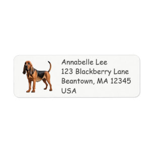 Bloodhound Return Address Label