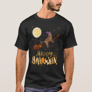 Bloodhound Ride Witch Shotgun Bloodhound Dog Hal T-Shirt