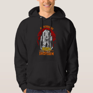 Bloodhound Rides Shotgun Halloween Hoodie