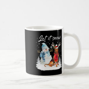 Bloodhound Santa Dog Christmas Snowman Xmas Pajama Coffee Mug