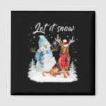 Bloodhound Santa Dog Christmas Snowman Xmas Pajama Magnet<br><div class="desc">Bloodhound Santa Dog Christmas Snowman Xmas Pajama</div>