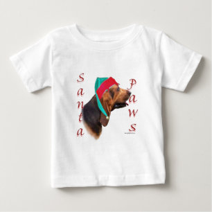 Bloodhound Santa Paws Baby T-Shirt