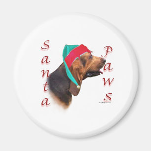Bloodhound Santa Paws Magnet