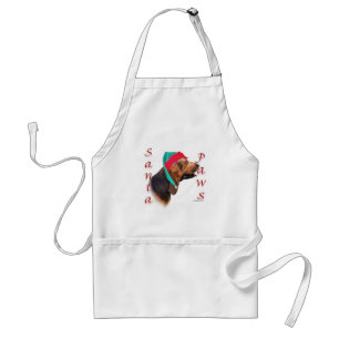 Bloodhound Santa Paws Standard Apron