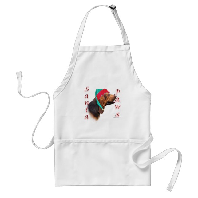 Bloodhound Santa Paws Standard Apron (Front)