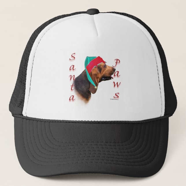 Bloodhound Santa Paws Trucker Hat (Front)