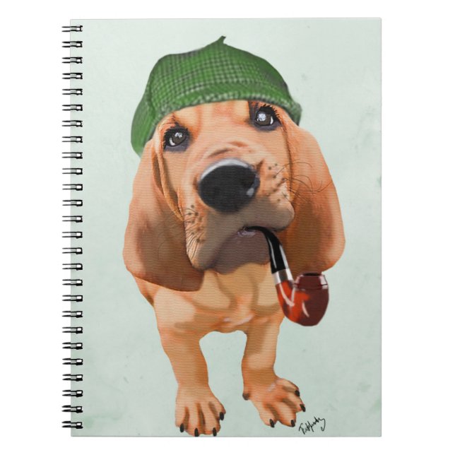 Bloodhound Sherlock Holmes Notebook (Front)