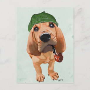 Bloodhound Sherlock Holmes Postcard