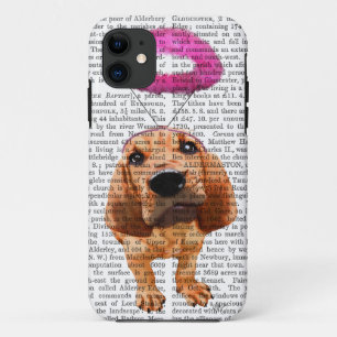 Bloodhound With Angelic Pink Halo iPhone 11 Case