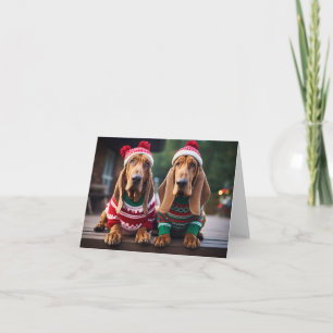 Bloodhounds Christmas Card