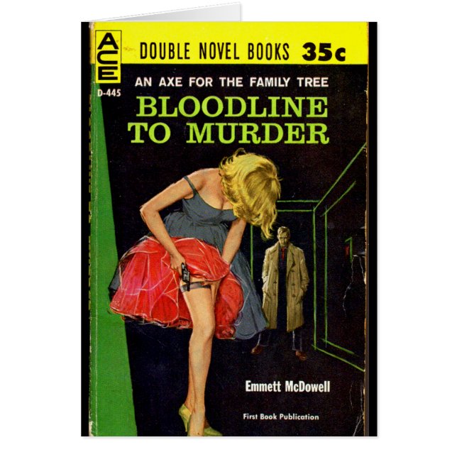 Bloodline to Murder pulp cover (Front)