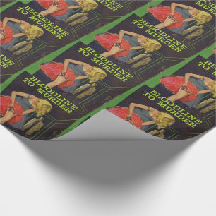 Bloodline to Murder pulp cover Wrapping Paper