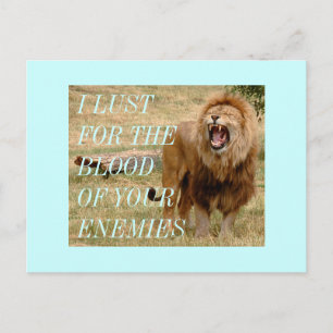 bloodlust postcard