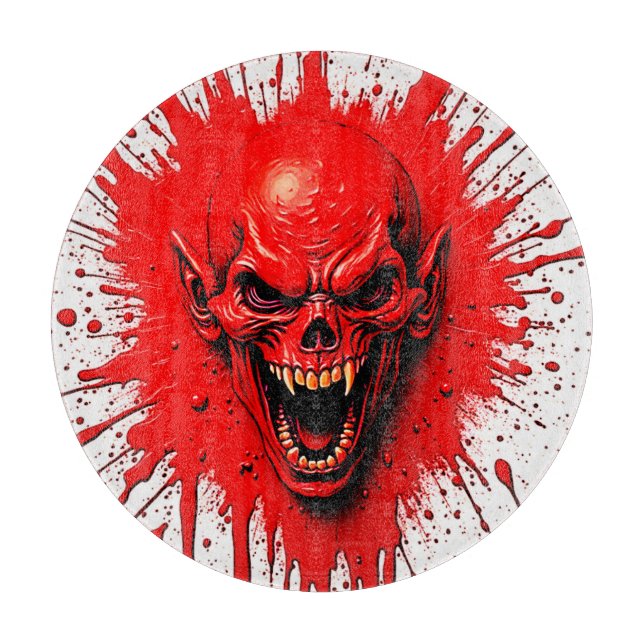 Bloodlust: The Vengeful Vampire Cutting Board (Front)