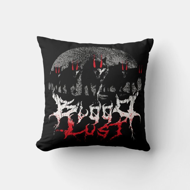 Bloodlust Wolf Pack Cushion (Front)