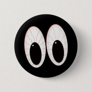 Bloodshot Eyeballs Halloween Eyes 6 Cm Round Badge
