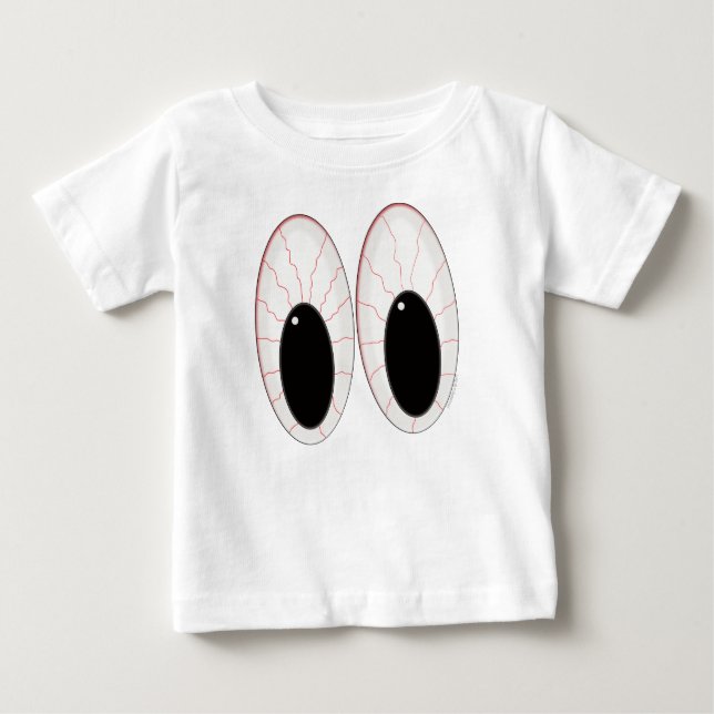 Bloodshot Eyeballs Halloween Eyes Baby T-Shirt (Front)