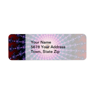 Bloodshot Fractal Swirl Return Address Label