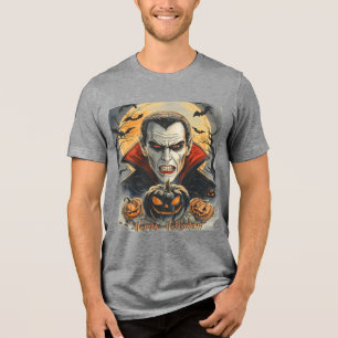 Bloodthirsty Vampire Huntz Under the Fullmoon Tri-Blend Shirt