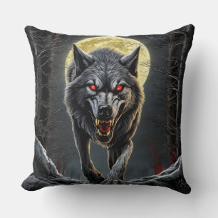 Bloodthirsty Wolf Cushion