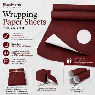 Bloodwarm Stillness Wrapping Paper Sheet