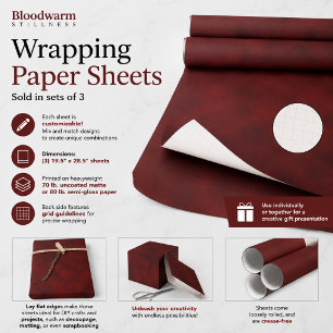 Bloodwarm Stillness Wrapping Paper Sheet