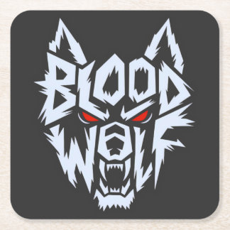 Bloodwolf: The Alpha Awakens Square Paper Coaster