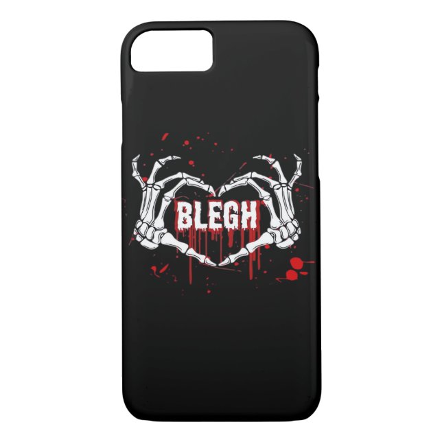 Bloody Breakdown, Skeleton Heart Hands Emo, Metalc Case-Mate iPhone Case (Back)