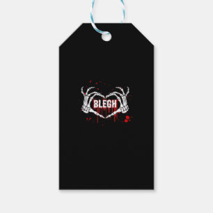 Bloody Breakdown, Skeleton Heart Hands Emo, Metalc Gift Tags