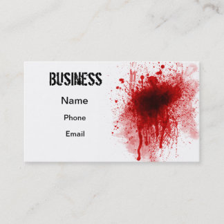 Bloody Business Card