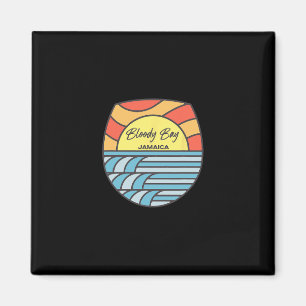 Bloody Byy Beach Jamaica Sunset Jamaican Pride Vac Magnet