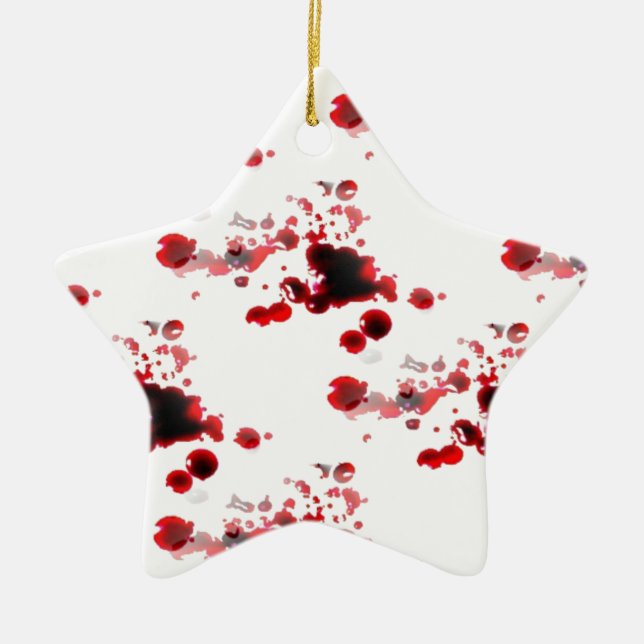 Bloody Ceramic Tree Decoration (Front)