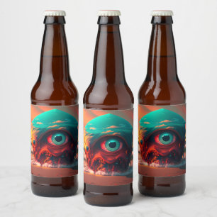 Bloody Eyes Beer Bottle Label