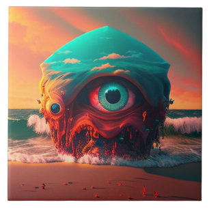 Bloody Eyes Ceramic Tile