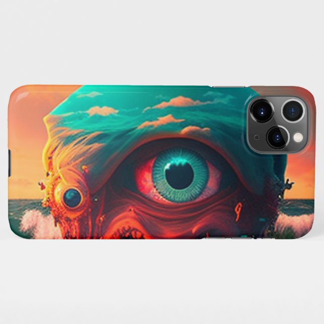 Bloody Eyes iPhone Case (Back Horizontal)