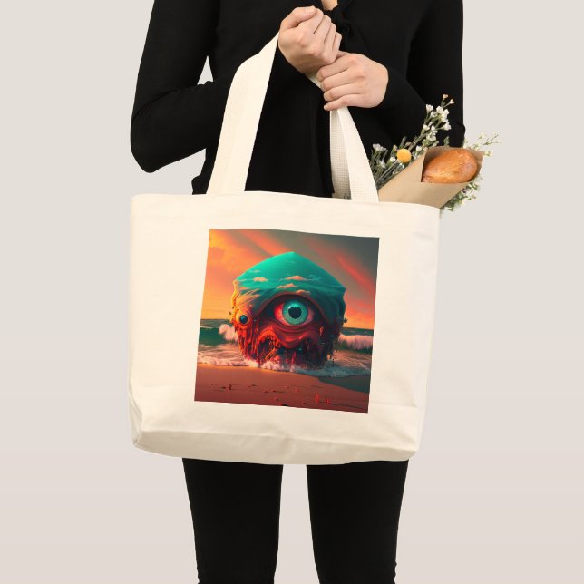 Bloody Eyes Large Tote Bag (Front (Product))