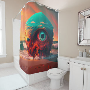 Bloody Eyes Shower Curtain