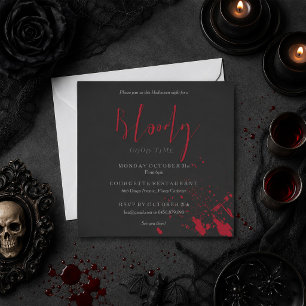 Bloody Good Time Scary Party Invitation