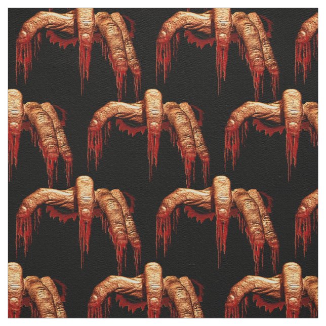 Bloody Halloween Fabric Halloween Fabrics Custom (Swatch)