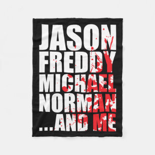 Bloody Halloween Famous Serial Slasher Killer Fleece Blanket
