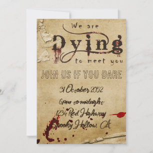 Bloody Halloween Invitation