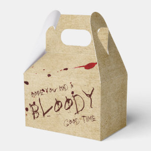 Bloody Halloween Party Favour Box