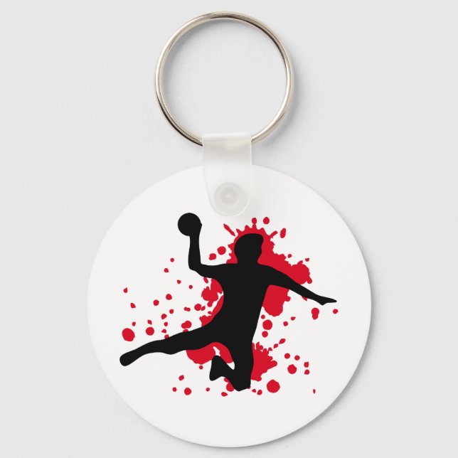 bloody handball dodgeball key ring (Front)