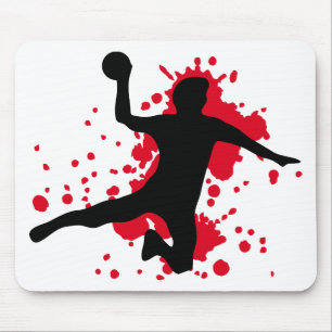 bloody handball dodgeball mouse pad