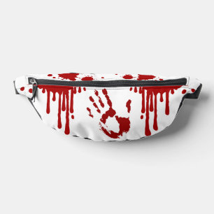 Bloody Handprint Blood Splattered Horror Bum Bags